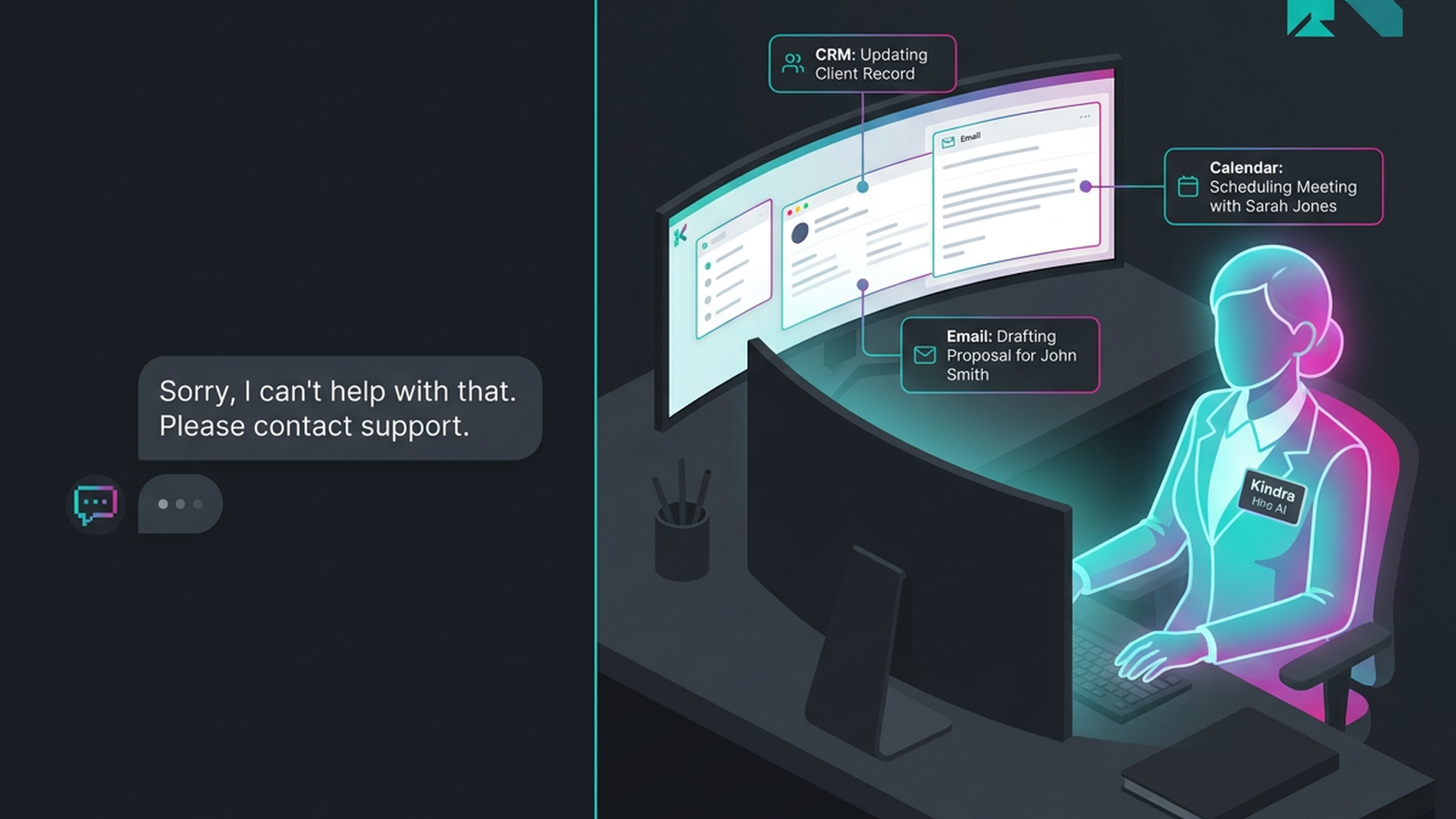 Read-in seat versus blank chatbot