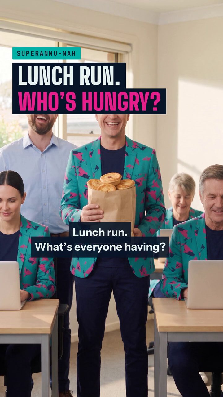 Lunch run. Who’s hungry? Buddy (AI) and the AI staff with the owner, on set.